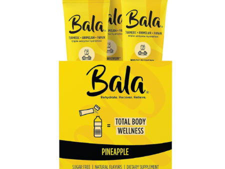 Bala Triple Enzyme Hydration Total Body Wellness Drink Mix Sticks, Pineapple Online now