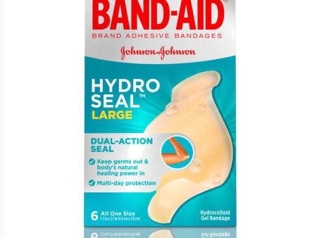 BAND-AID Brand HYDRO SEAL Large Hydrocolloid Bandages Sale