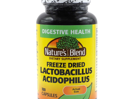 ACIDOPHILUS LACTOBACILLIN FREEZE DRIED 25 MILLION FRIENDLY BACTERIA, 100 CAPSULES Online Sale