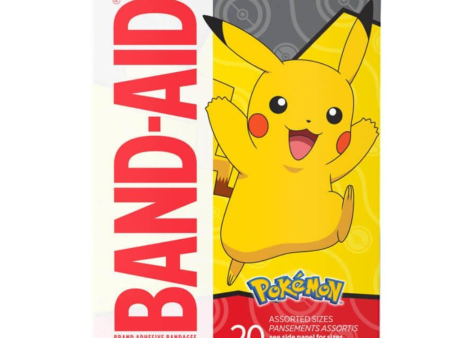 BAND-AID Brand Adhesive Bandages, featuring Pokémon Cheap