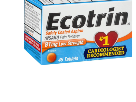 Ecotrin 81mg Low Strength Aspirin on Sale