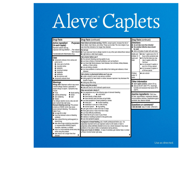 ALEVE CAPLETS 220MG Online Hot Sale