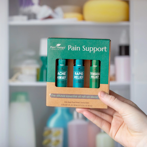 Pain Support Essential Oil Blend Roll On Set Fashion