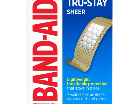 BAND-AID Brand TRU-STAY Sheer Adhesive Bandages Sale