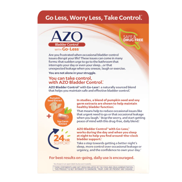 AZO Bladder Control with Go-Less Capsules Sale