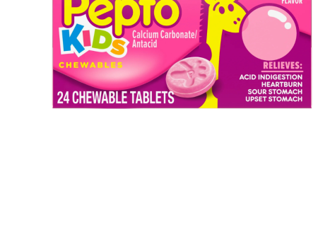 PEPTO-BISMOL CHILD CHEW BBL GUM FLVR on Sale