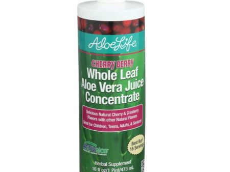 Whole Leaf Aloe Vera Juice Concentrate Cherry Berry Supply