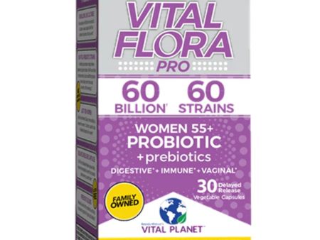 Vital Planet Women 55+ Daily Probiotic + 7 prebiotics 30 For Sale