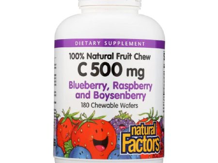 100% Natural Fruit Chew Vitamin C, Blueberry For Discount