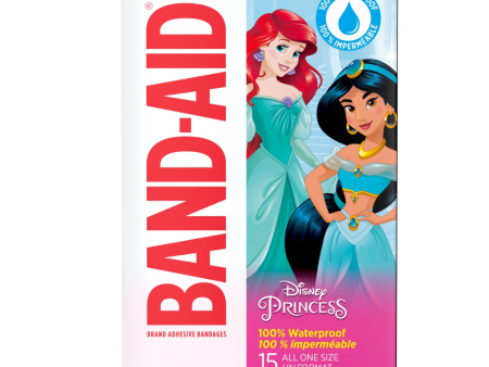 BAND-AID Brand Adhesive Bandages featuring Disney Princesses WATERPROOF Cheap