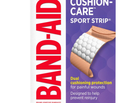 CUSHION-CARE SPORT STRIP Water-Resistant Adhesive Cushioned Bandages Hot on Sale