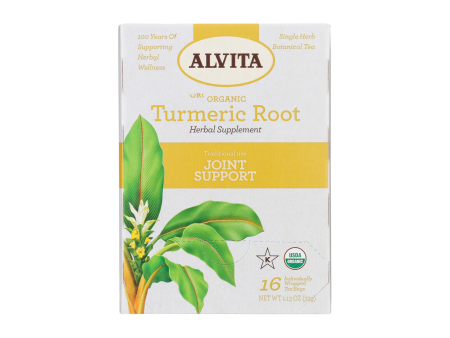 Alvita Organic Turmeric Root Herbal Tea For Discount