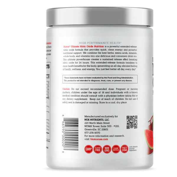 Ultimate Nitric Oxide Nutrition - Berry Burst Flavor - Full 30 Days Supply Online Hot Sale