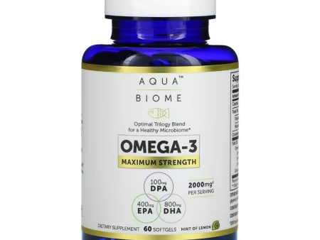 Aqua Biome, Omega-3, Maximum Strength Sale