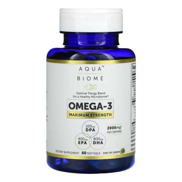 Aqua Biome, Omega-3, Maximum Strength Sale