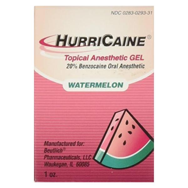 HURRICAINE TOPICAL ANESTHETIC GEL WATERMELON For Sale