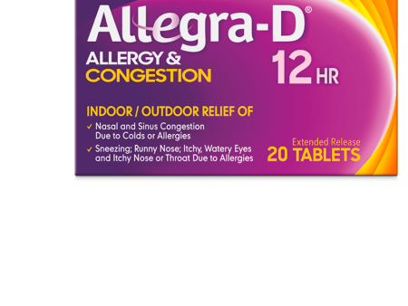 Allegra-D Allergy & Congestion 12 Hour Tablets Supply