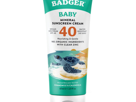 Baby Reef Safe Natural Mineral Sunscreen Cream 40 SPF For Discount