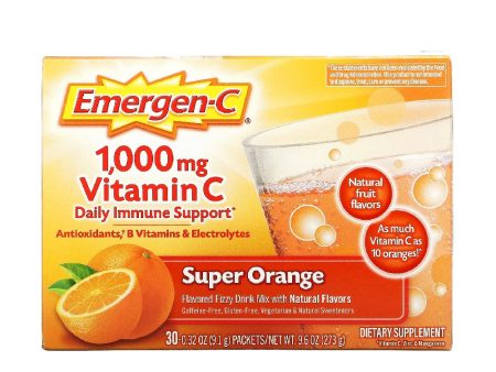 Vitamin C, Flavored Fizzy Drink Mix, Super Orange Fashion