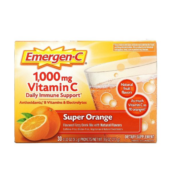 Vitamin C, Flavored Fizzy Drink Mix, Super Orange Fashion