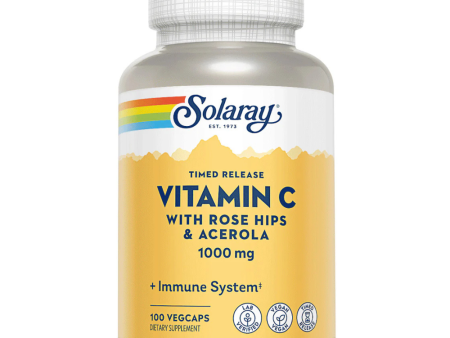 Vitamin C With Rose e  Hips & Acerola, Timeed-Release- 1000MG Online now