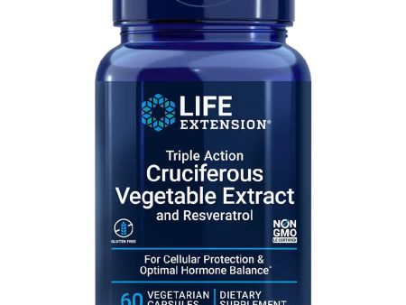 Triple Action Cruciferous Vegetable Extract and Resveratrol Hot on Sale