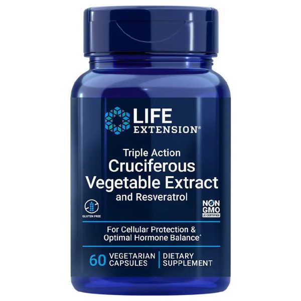 Triple Action Cruciferous Vegetable Extract and Resveratrol Hot on Sale