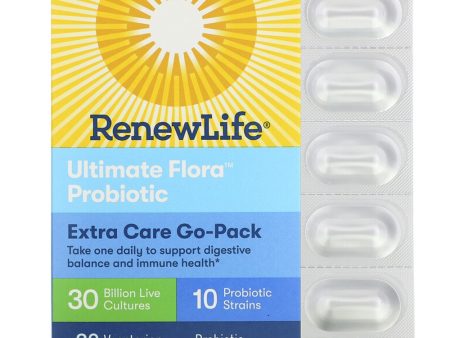 Ultimate Flora Probiotic, Extra Care Go-Pack, 30 Billion Live Cultures Supply