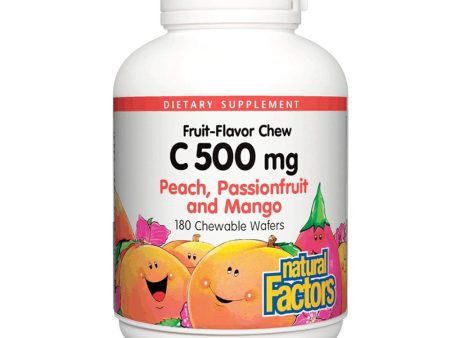 Vitamin C Peach, Passionfruit, Mango Chewable Wafers For Cheap