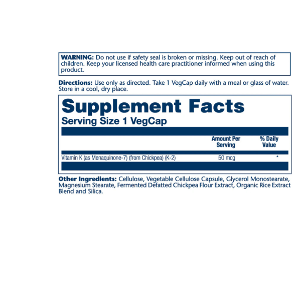 Vitamin K-2, MK-7 50mcg Fashion